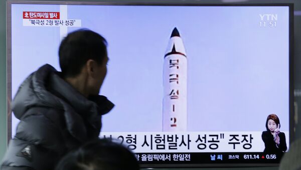 North Korea's Pukguksong-2 missile launch - 俄罗斯卫星通讯社