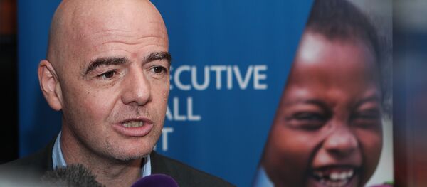 国际足球联合会主席詹尼·因凡蒂诺 国际足球联合会主席詹尼·因凡蒂诺 - 俄罗斯卫星通讯社