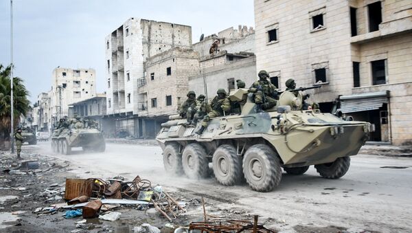 據阿拉伯敘利亞通訊社報道，敘軍和民兵隊伍又奪回阿勒頗東北7個居民點，消滅數十名雇傭兵 - 俄羅斯衛星通訊社