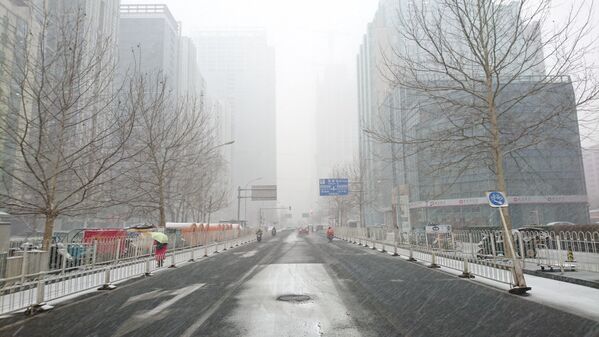 北京迎来一年来最大一场降雪，这对北京的春天来说实属反常。 - 俄罗斯卫星通讯社
