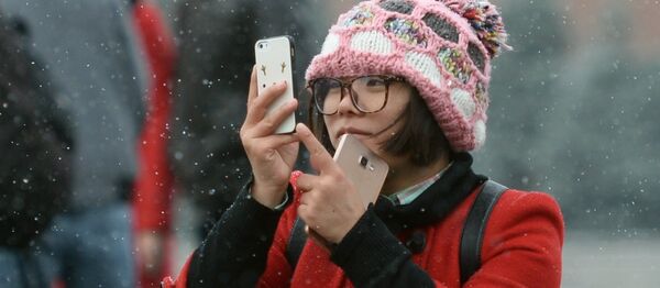 中国女孩儿在红场 - 俄罗斯卫星通讯社