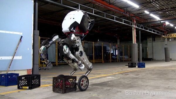 波士顿动力新款机器人脚踩“风火轮”前来报到 - 俄罗斯卫星通讯社