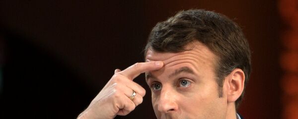 匿名人士在巴黎农业博览会上朝总统候选人马克隆头部投掷鸡蛋 - 俄罗斯卫星通讯社