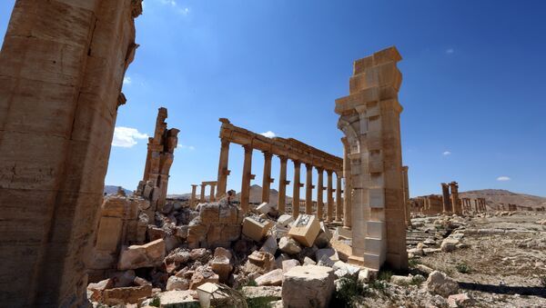 Destroyed ancient Syrian city of Palmyra - 俄罗斯卫星通讯社