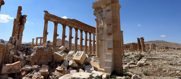 Destroyed ancient Syrian city of Palmyra - 俄羅斯衛星通訊社