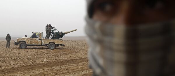 Fighters from the Kurdish-Arab alliance, known as the Syrian Democratic Forces - 俄羅斯衛星通訊社