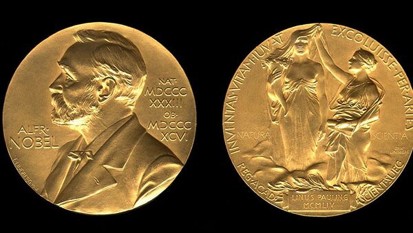Медаль, вручаемая лауреату Нобелевской премии - 俄羅斯衛星通訊社