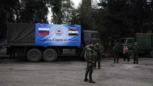 五角大樓確認俄敘人道主義車隊進入曼比季鎮 - 俄羅斯衛星通訊社