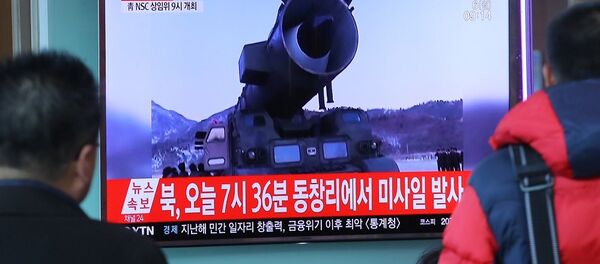 韩情报部门：朝鲜通过导弹试验敦促美国与其建立新型关系 - 俄罗斯卫星通讯社