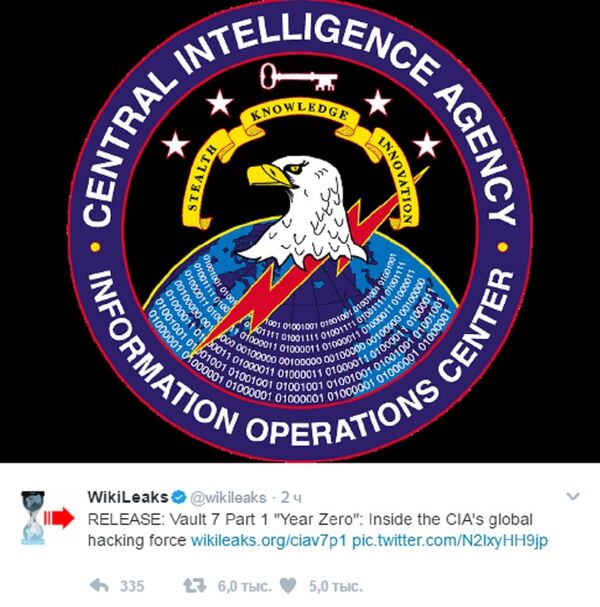 維基解密公開8700多份美國中情局網絡諜報文件 - 俄羅斯衛星通訊社