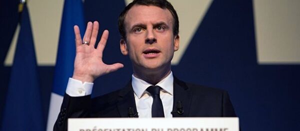 马克隆首次在关于法国大选首轮投票的民调中领先 - 俄罗斯卫星通讯社