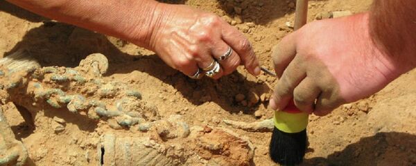 考古学家在开罗发现古埃及法老雕像 - 俄罗斯卫星通讯社