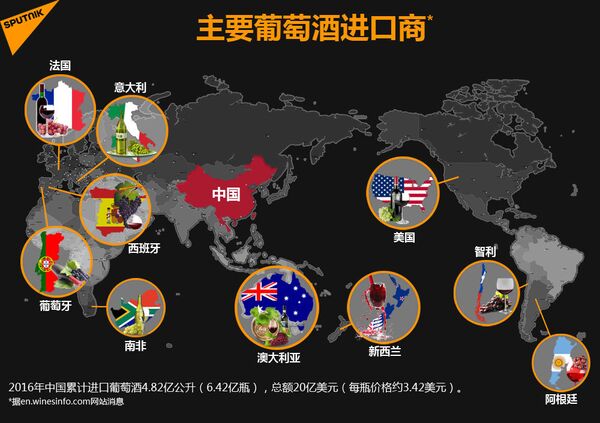 主要葡萄酒进口商 主要葡萄酒进口商 - 俄罗斯卫星通讯社