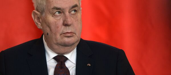 捷克总统米洛什•泽曼 捷克总统米洛什•泽曼 - 俄罗斯卫星通讯社