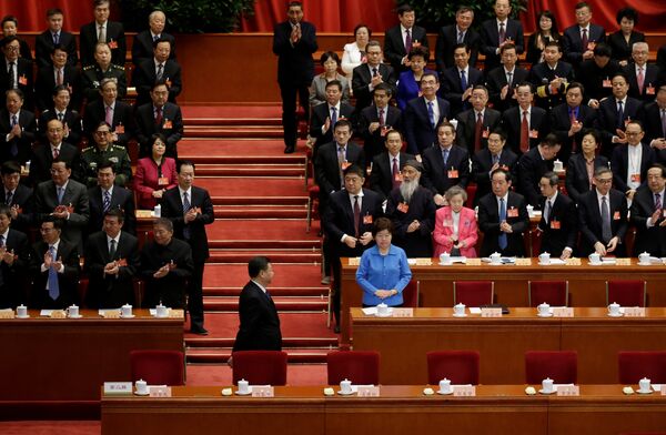 十二届人大五次会议确立了习近平“领导核心”地位 十二届人大五次会议确立了习近平“领导核心”地位 - 俄罗斯卫星通讯社