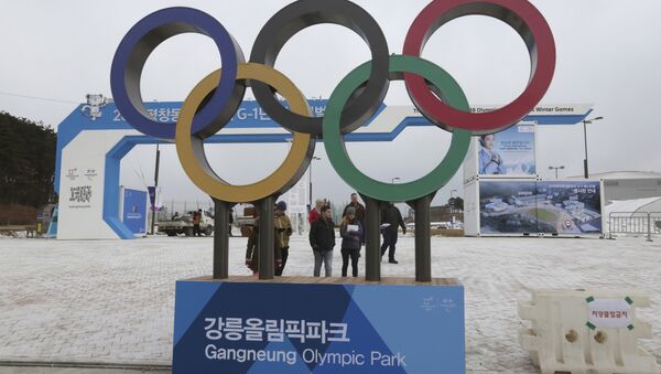 People visit the Gangneung Olympic Park - 俄罗斯卫星通讯社