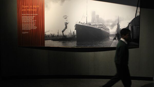 A Titanic display at the Ulster Transport Musuem in Belfast, Northern Ireland - 俄羅斯衛星通訊社