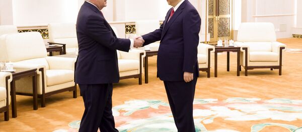 中国国家主席习近平会见美国国务卿蒂勒森 中国国家主席习近平会见美国国务卿蒂勒森 - 俄罗斯卫星通讯社