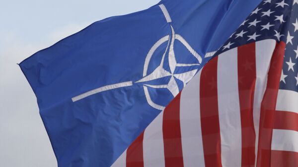 NATO and US flags - 俄羅斯衛星通訊社