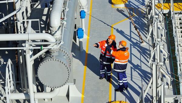 “亚马尔液化气“项目首艘运输船抵达北极圈内的港口 - 俄罗斯卫星通讯社