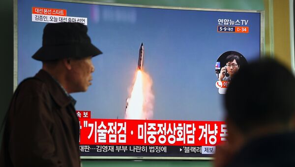 朝鲜5日上午在咸镜南道新浦一带朝向半岛东部海域发射不明飞行物 - 俄罗斯卫星通讯社