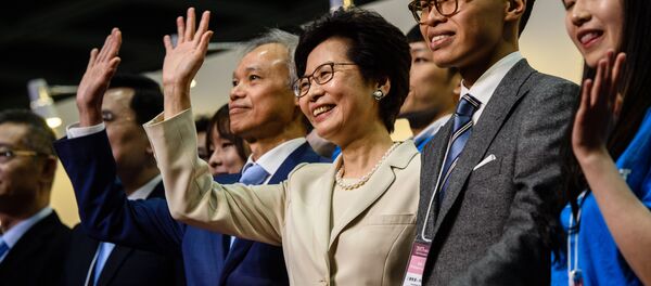 香港特別行政區候任行政長官林鄭月娥 香港特別行政區候任行政長官林鄭月娥 - 俄羅斯衛星通訊社