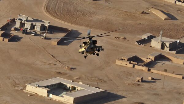 An Iraqi army Mi-35 helicopter near the city of Mosul - 俄罗斯卫星通讯社
