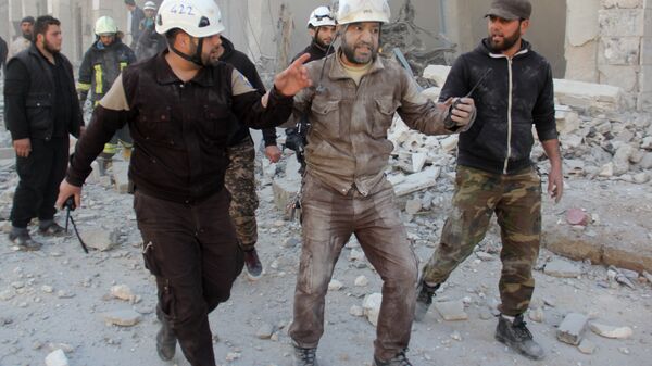 Syrian civil defence, known as the White Helmets - 俄罗斯卫星通讯社