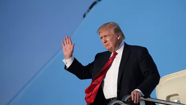 U.S. President Donald Trump waves as he arrives at Joint Base Andrews, Maryland - 俄羅斯衛星通訊社