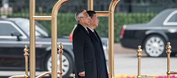 中国国家主席习近平与缅甸总统廷觉 - 俄罗斯卫星通讯社