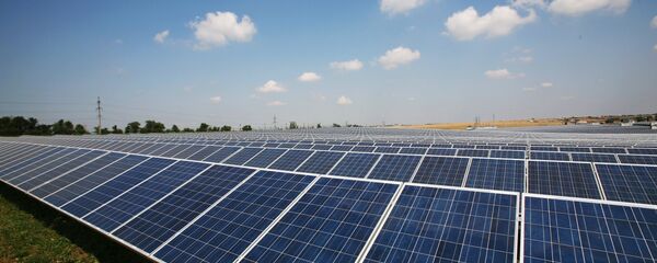 Солнечная электростанция в Крыму Солнечная электростанция в Крыму - 俄罗斯卫星通讯社