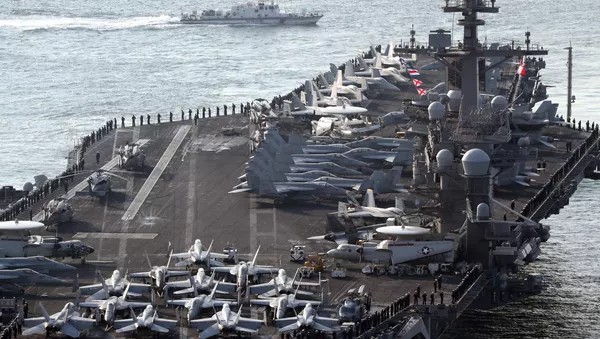 U.S. aircraft carrier USS Carl Vinson - 俄羅斯衛星通訊社