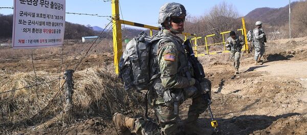 美國軍人在韓國 - 俄羅斯衛星通訊社
