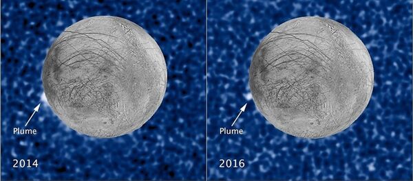 哈勃太空望远镜拍下了欧洲冰火山大爆发的场景 - 俄罗斯卫星通讯社