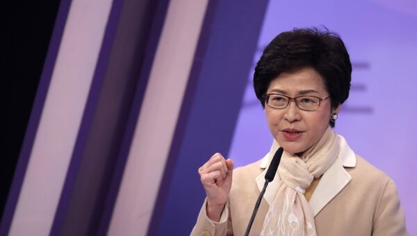 Hong Kong's chief executive-elect Carrie Lam - 俄羅斯衛星通訊社