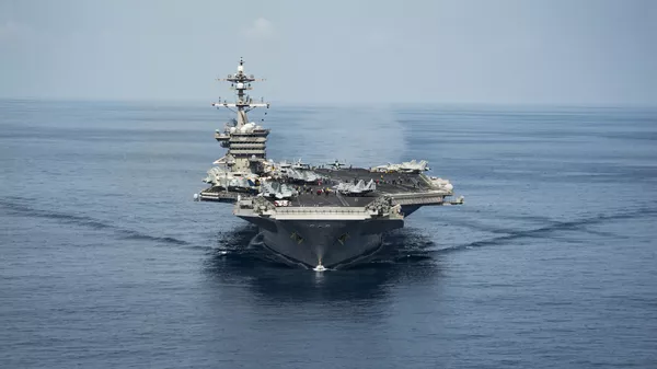 The aircraft carrier USS Carl Vinson transits the South China Sea - 俄羅斯衛星通訊社