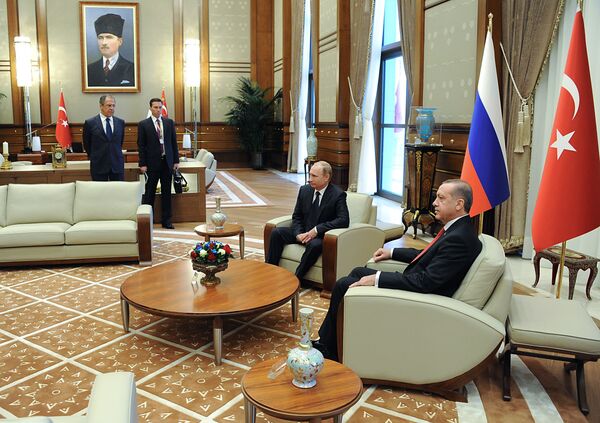 俄羅斯總統弗拉基米爾·普京訪土耳其 - 俄羅斯衛星通訊社