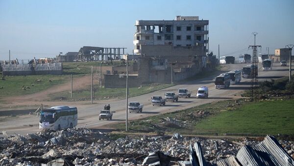 从叙利亚霍姆斯省再次运出百名武装分子 - 俄罗斯卫星通讯社