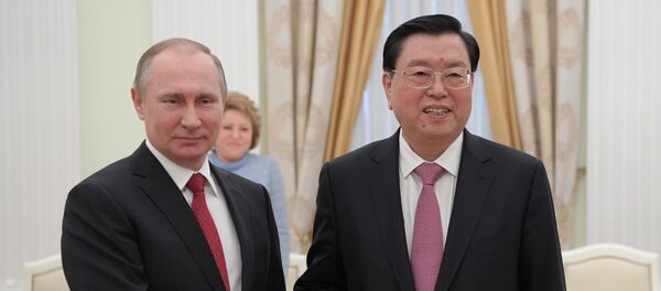 普京与张德江 - 俄罗斯卫星通讯社