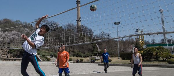 美国备战时 朝鲜却在打排球 美国备战时 朝鲜却在打排球 - 俄罗斯卫星通讯社