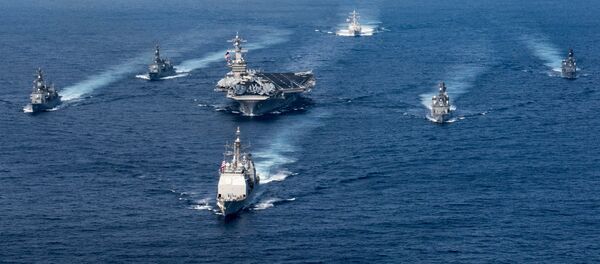 美國航母（資料圖片） - 俄羅斯衛星通訊社