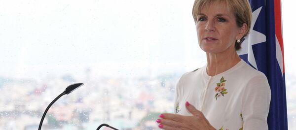 Глава МИД Австралии Джули Бишоп Глава МИД Австралии Джули Бишоп - 俄羅斯衛星通訊社