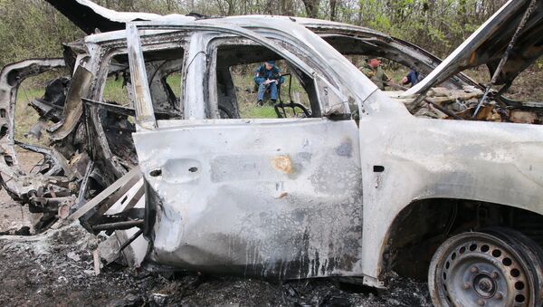顿涅茨克人民共和国情报部门：乌克兰军车在顿巴斯南部被炸地雷 - 俄罗斯卫星通讯社