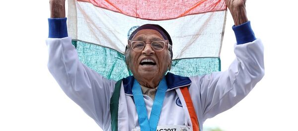 印度101岁老人参加世界运动会百米赛跑 印度101岁老人参加世界运动会百米赛跑 - 俄罗斯卫星通讯社