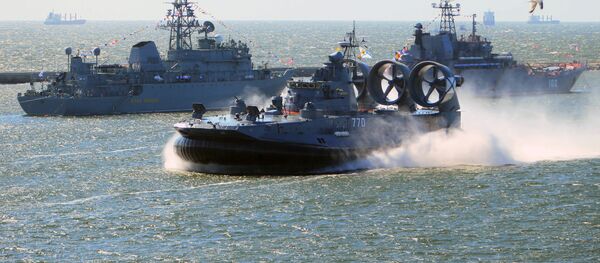 俄罗斯对世界上最大气垫船发动机进行试验 - 俄罗斯卫星通讯社