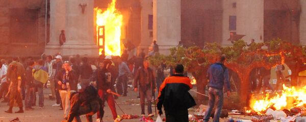 5月2日在乌克兰城市敖德萨举行了纪念活动,悼念2014年5月2日悲剧的死难者 5月2日在乌克兰城市敖德萨举行了纪念活动,悼念2014年5月2日悲剧的死难者 - 俄罗斯卫星通讯社