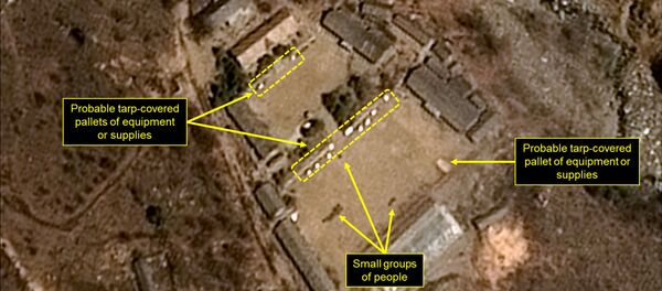 North Korea’s Punggye-ri Nuclear Test Site is seen in commercial satellite imagery taken April 12, 2017 - 俄羅斯衛星通訊社