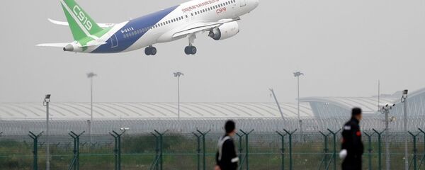 中国自主研制的新一代喷气式大型客机C919 - 俄罗斯卫星通讯社
