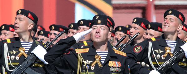 МОРСКИЕ ПЕХОТИНЦЫ 336-Й ОТДЕЛЬНОЙ ГВАРДЕЙСКОЙ БЕЛОСТОКСКОЙ БРИГАДЫ БАЛТИЙСКОГО ФЛОТА - 俄罗斯卫星通讯社