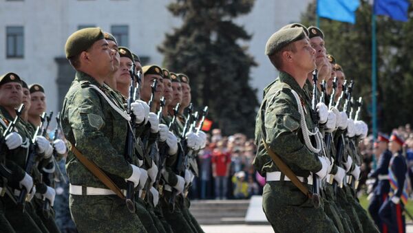 勝利日閱兵總彩排在盧甘斯克人民共和國進行 - 俄羅斯衛星通訊社